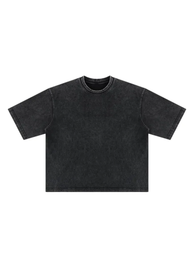 JYG Garment custom Boxy Tee - back view