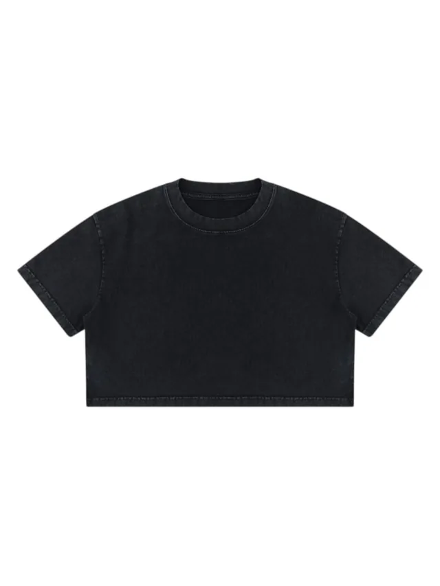 JYG Garment custom Cropped Boxy Tee - back view