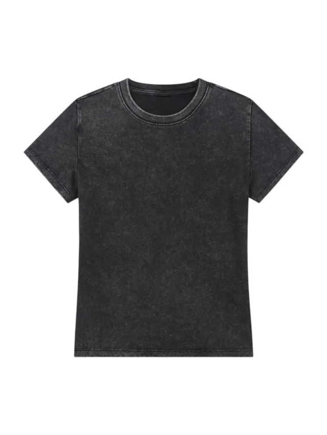 JYG Garment custom Slim-fit Boxy Tee - front view