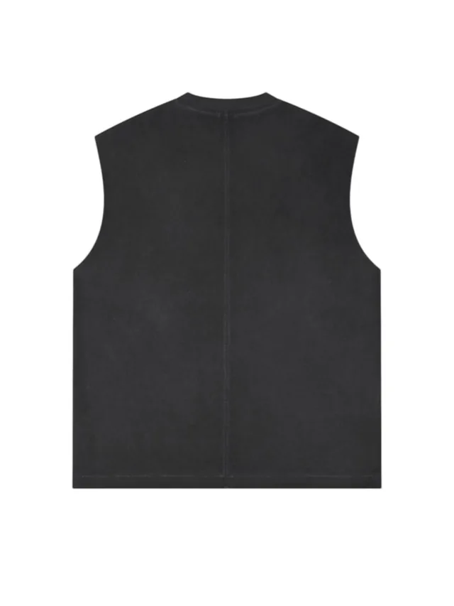 JYG Garment custom Sleeveless Boxy Tee - back view