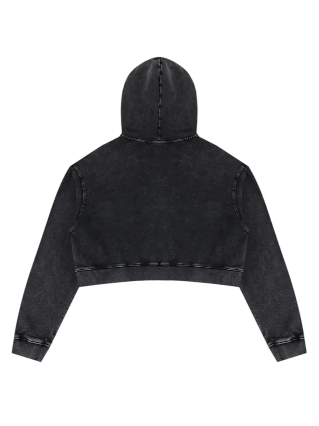 JYG Garment custom Cropped Hoodie - back view