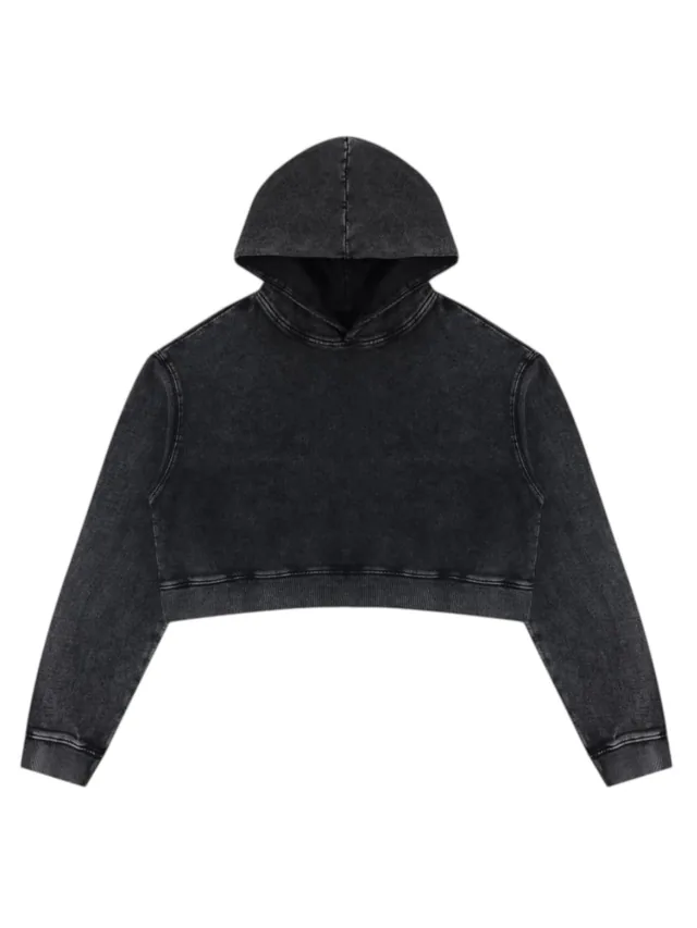 JYG Garment custom Cropped Hoodie - front view