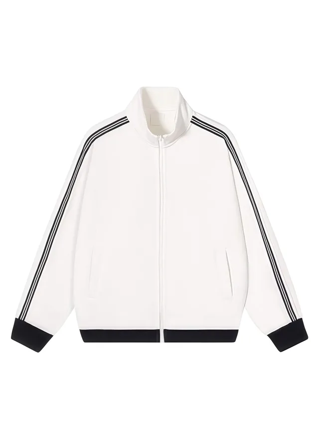 JYG Garment custom Retro Track Jacket - front view