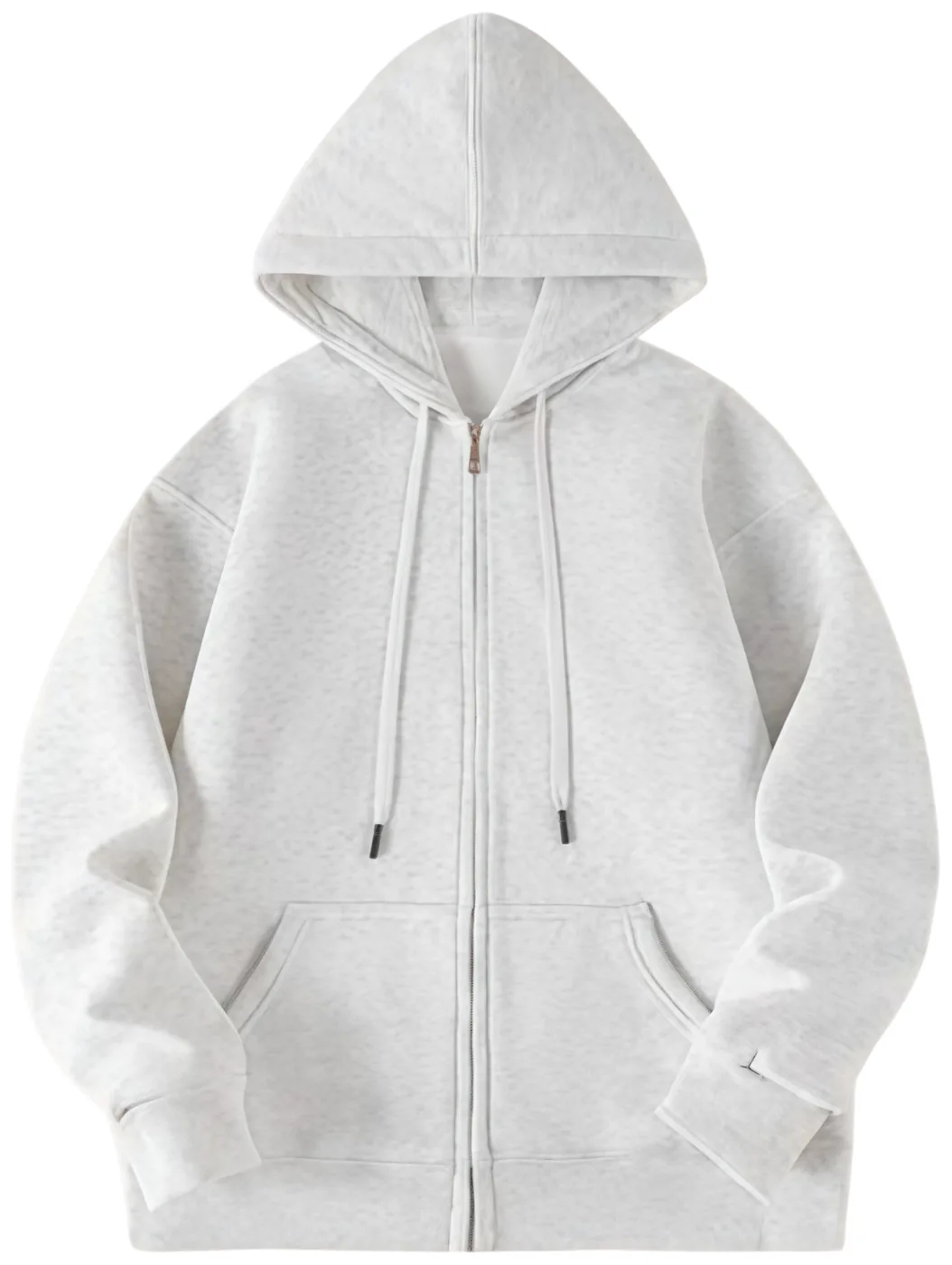 Basic Full-Zip Hoodie, front view