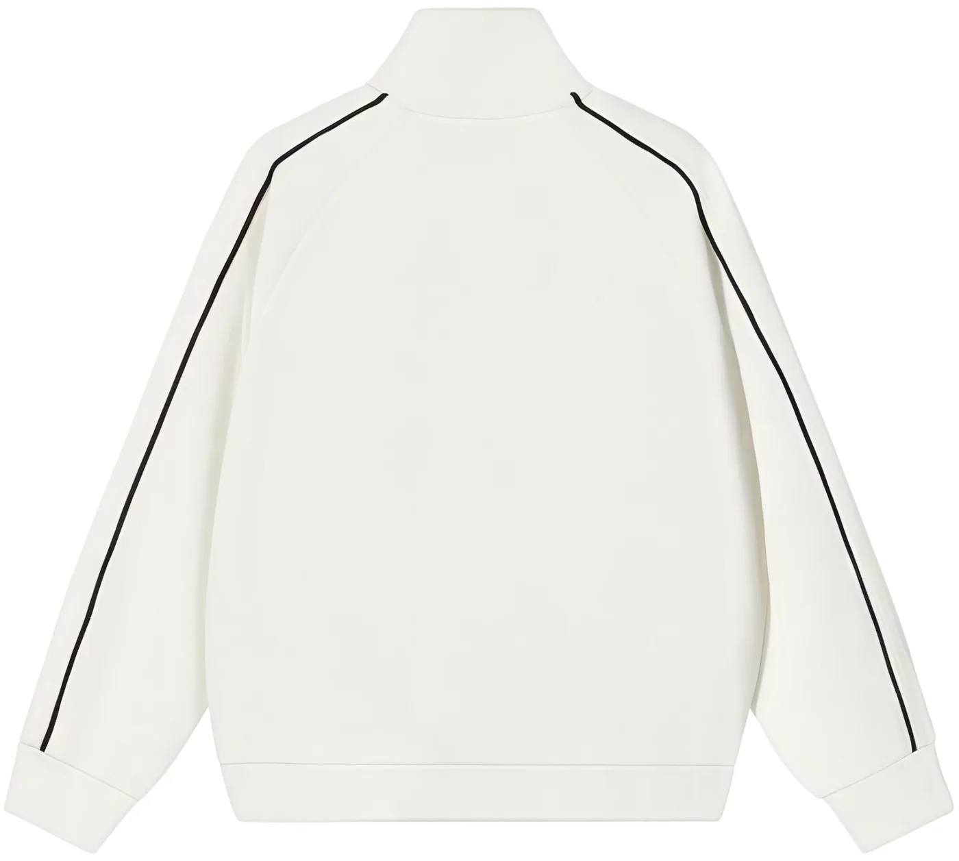Contrast Piping Mock Neck Jacket, front view